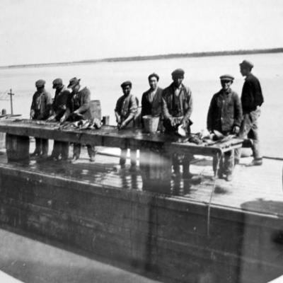 Holy Cross, Alaska - Men Cleaning Fish Early 1900's Cleaning Fish